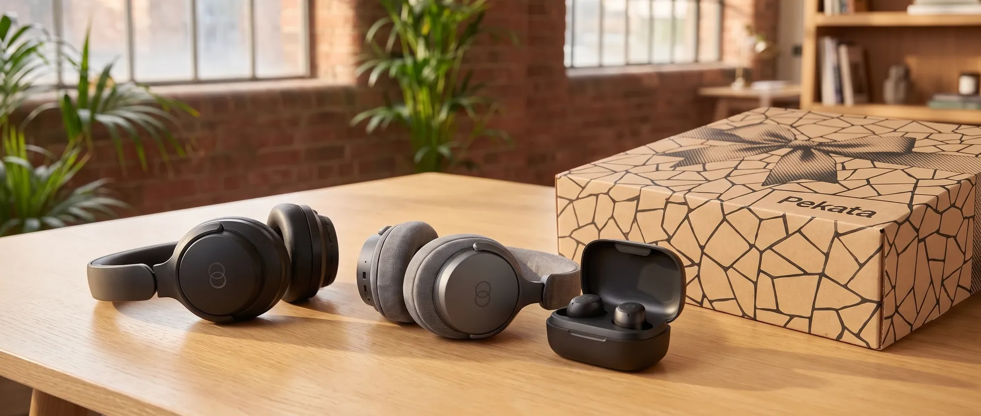 Auricolari wireless con custodia di ricarica personalizzata con il logo di un'azienda